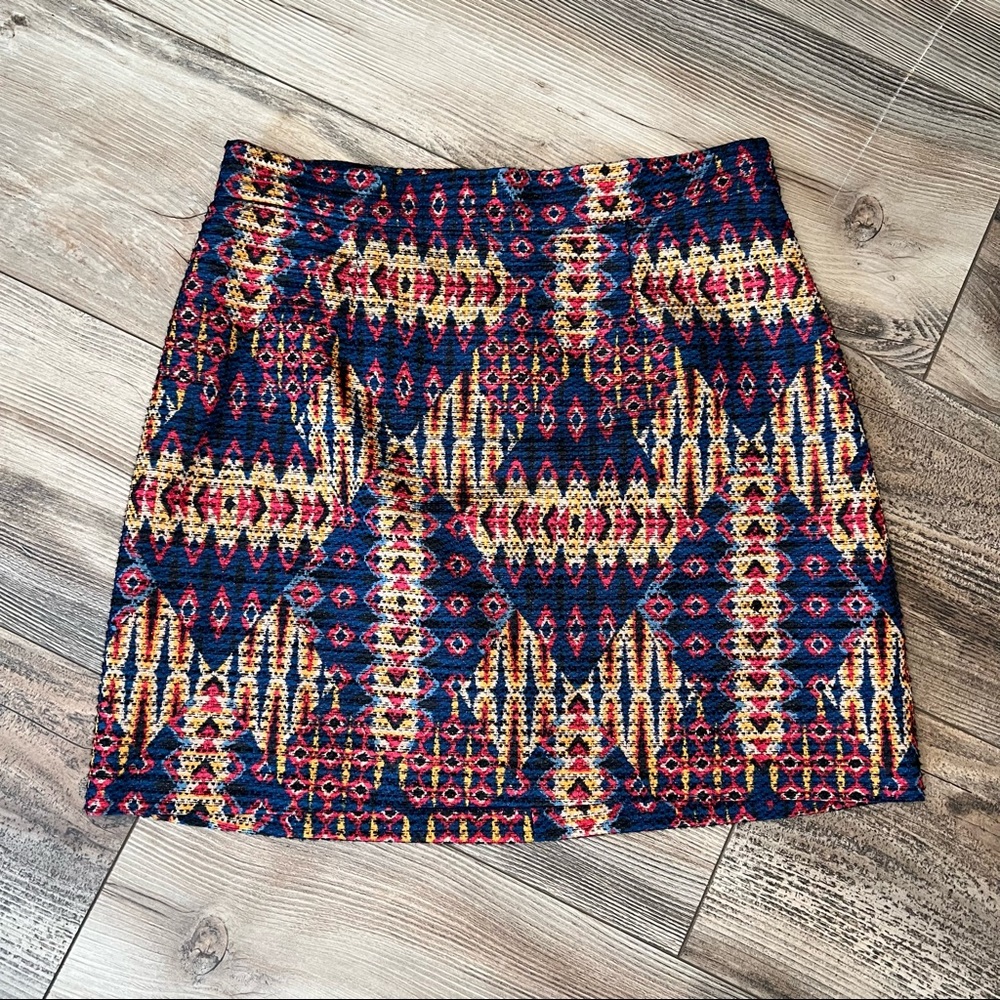 Sam Edelman Aztec Triangle Pattern Mini Skirt - image 2